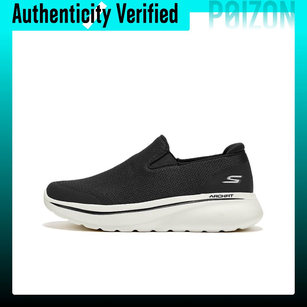 Men'S Shoes Increase Height - รองเท้าลำลองผู้ชาย Skechers รุ่น 217074-BKW สีดำ-ขาว ทรงเตี้ย