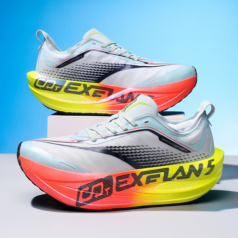 Men'S Shoes With Height Increase - รองเท้าวิ่งมาราธอนระดับมืออาชีพ แผ่นคาร์บอน ยูนิเซ็กส์ ระบายอากาศ กันลื่น พื้นหนา