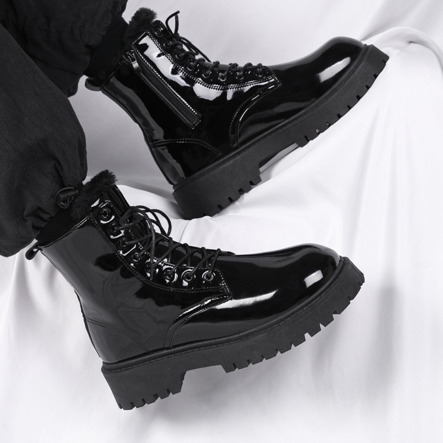 รองเท้าบูทหุ้มข้อบุขนหนานุ่มสำ - Men'S Shoes Hoka Sale บทวิจารณ์และราคา