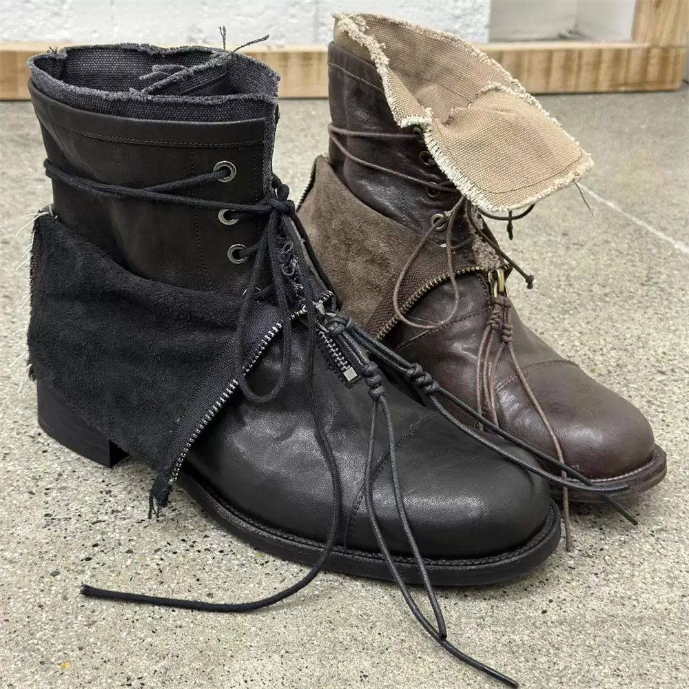 รองเท้าบูทผู้ชายทรงสูงพื้นหนา  - Men'S Shoes Increase Height บทวิจารณ์และราคา