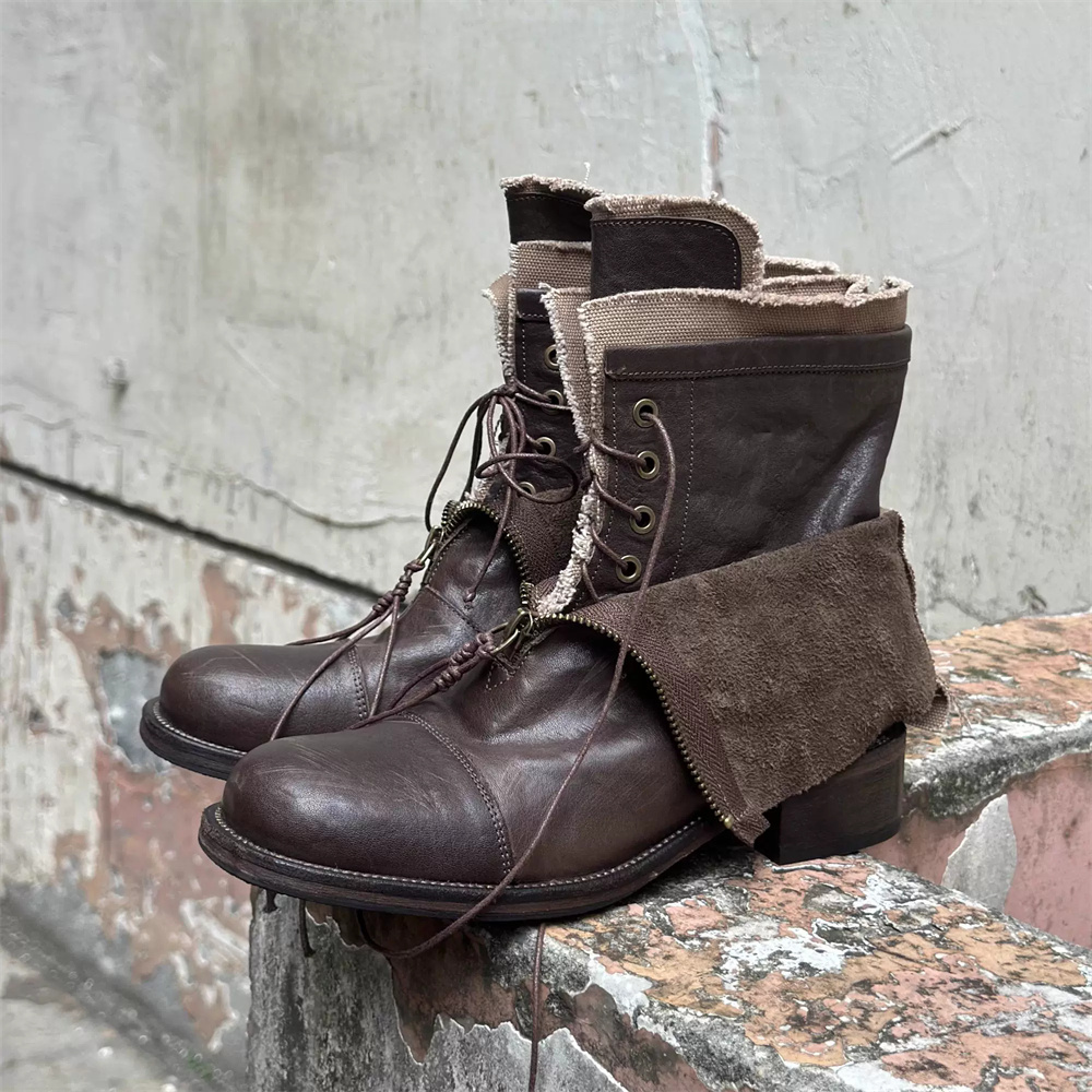 รองเท้าบูทผู้ชายทรงสูงพื้นหนา  - Men'S Shoes Increase Height บทวิจารณ์และราคา