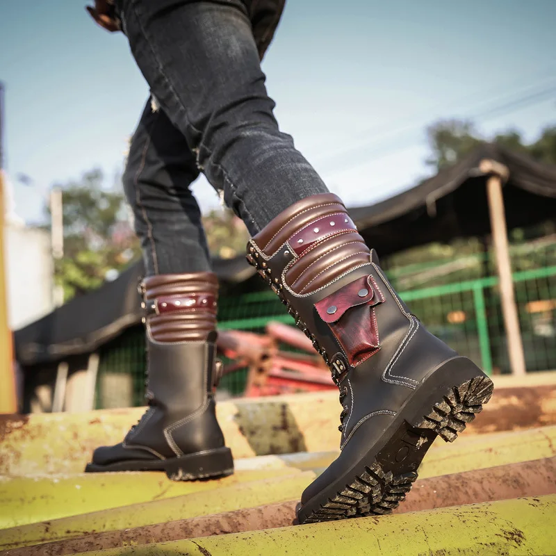 ผู้ชายเข่าสูงรองเท้าหนังฤดูหนา - Men'S Shoes Hoka Sale บทวิจารณ์และราคา