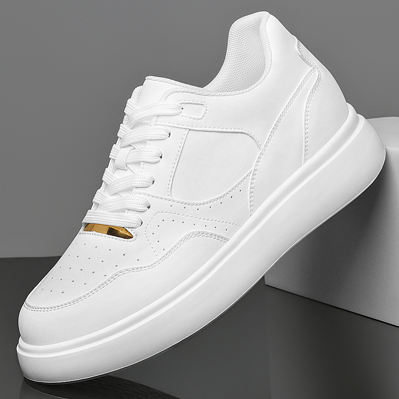 รองเท้าสเก็ตบอร์ดหนังเทียมสำหร - Men'S Shoes Increase Height บทวิจารณ์และราคา