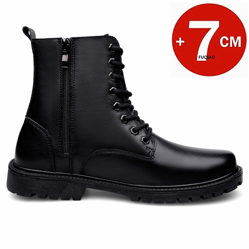 รองเท้าบูทหนังเพิ่มความสูง 6 ซ - Men'S Shoes Increase Height บทวิจารณ์และราคา