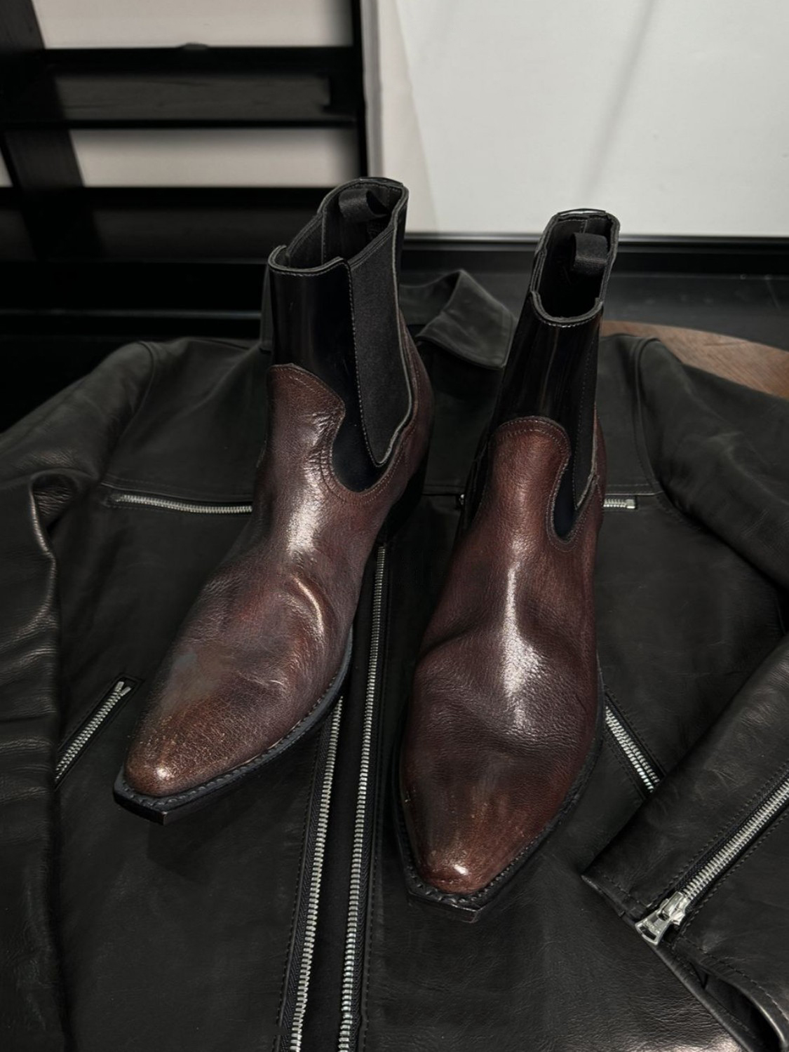 รองเท้าบูทเชลซีหนังสีดำสำหรับผ - Men'S Shoes Smart บทวิจารณ์และราคา
